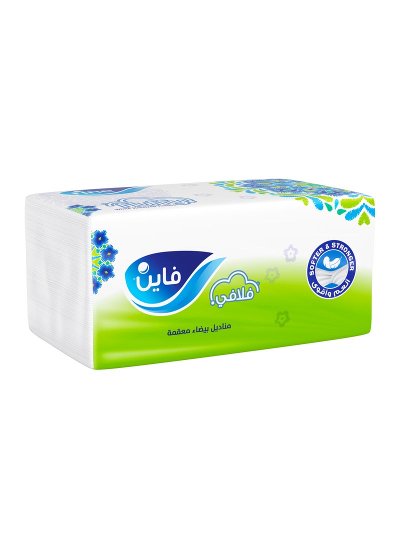 Fine Fluffy 2 Ply Facial Tissue Soft Pack, 480 Sheets  - Image 1