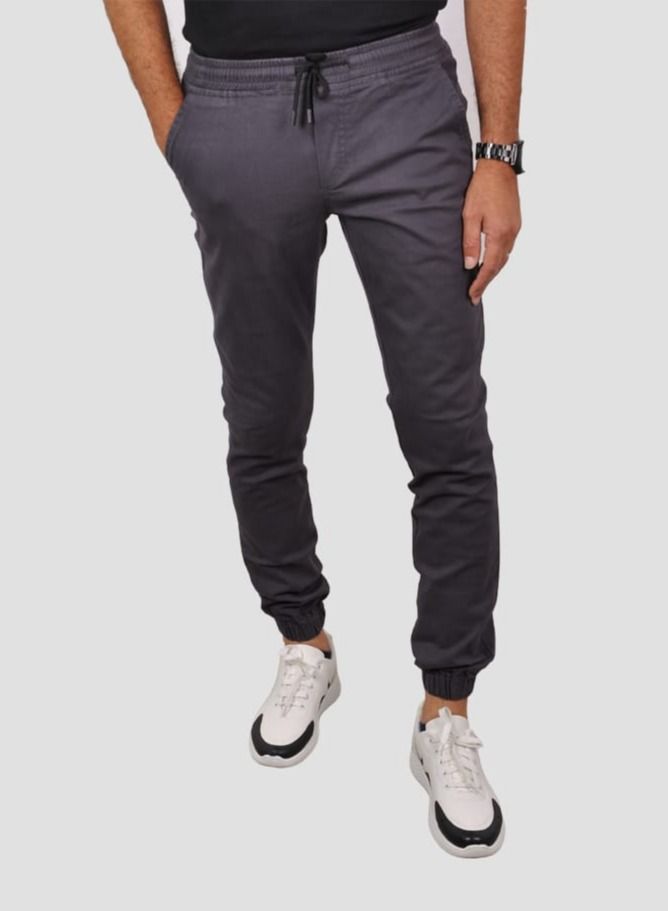 Jupiter Men's gabardine pants - Dark Grey  - Image 1