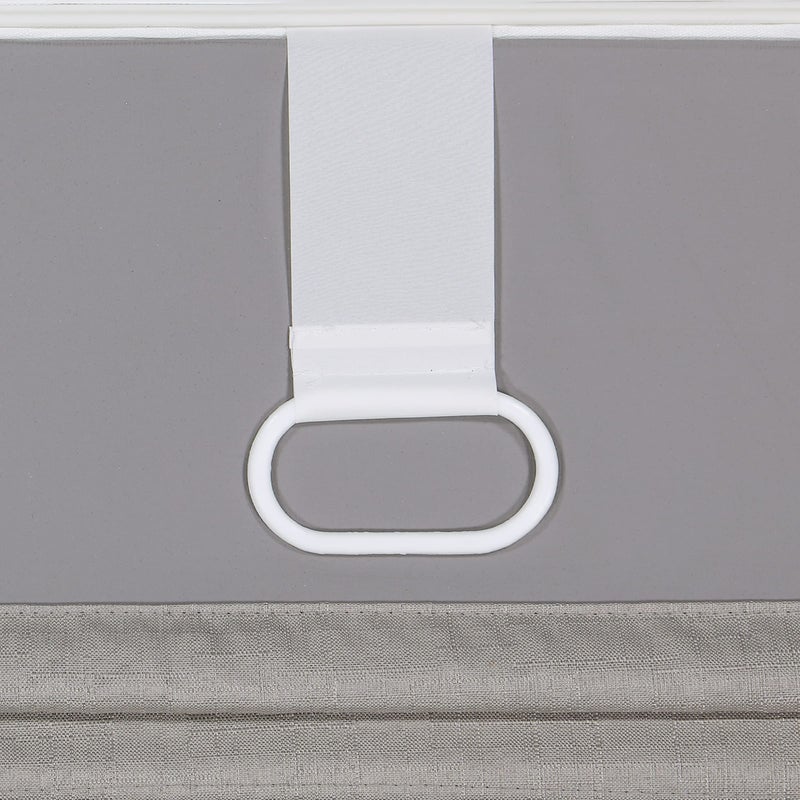Eclipse Kylie Total Privacy Blackout Cordless Lined Window Roman Shade for Living Room, 35 in x 64 in, Grey - Image 4
