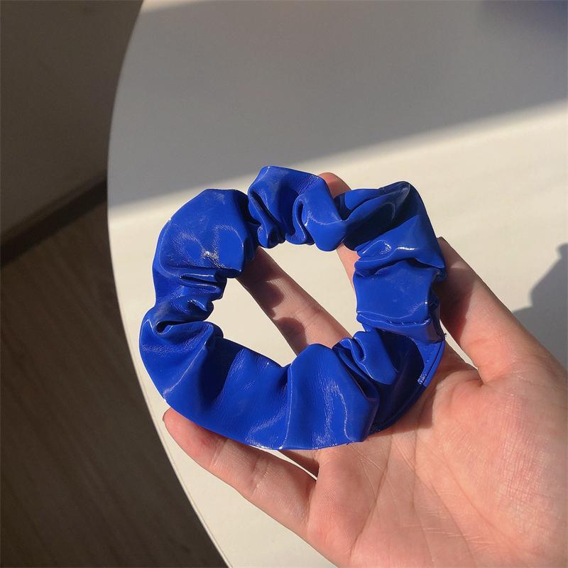Loquat High-end Korean Style Blue Hair Clip Headband Women Autumn Winter White Hair Ties Fashionable Commuting Headwear C- 1063-2 Hair ring