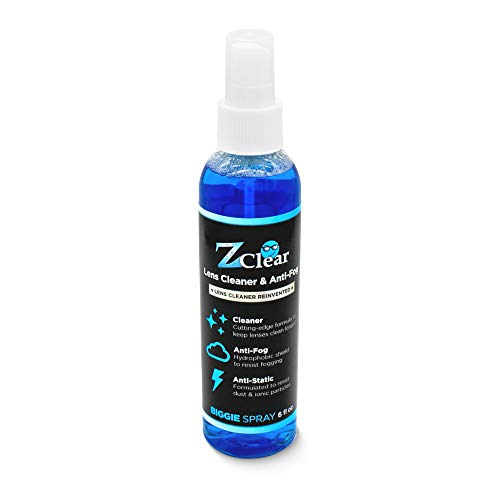 Z Clear Anti-Fog 6oz Spray | Eye glasses cleaner | Goggles anti fog | Sunglasses cleaner | Windshields | Mirrors | Visors | Safe for all Lenses |+ With Microfiber Cloth - Image 1