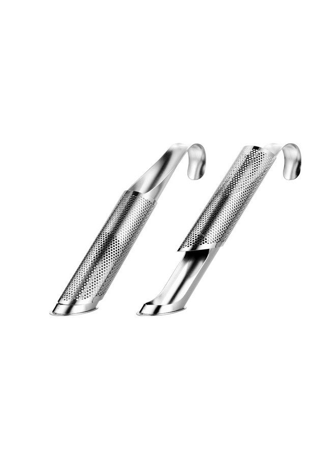 Beauenty 2 Pcs Tea Infusers Loose Tea, Stainless Steel Tea Mesh Strainer, Loose Leaf Tea Steeper Diffuser, Portable Long-Handle Small Tea Holder Filter for Tea, Coffee, Mulling Spices  - Image 2