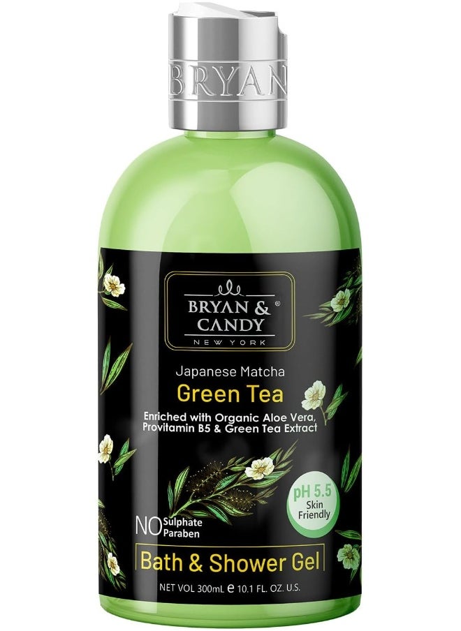 BRYAN & CANDY Bryan & Candy New York Green Tea Shower Gel (300ml) with Aloe Vera  - Image 1