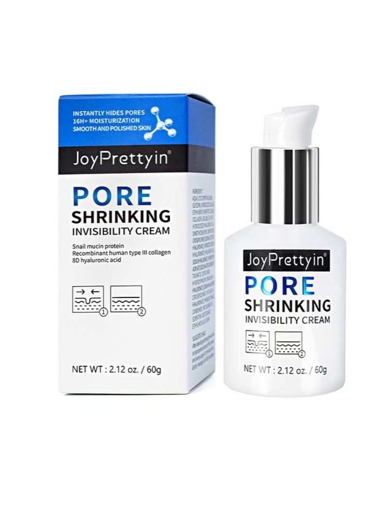 JoyPretty Pore Shrinking Invisibility Cream, Pore Shrinking Invisibility Face Primer, Instantly Conceals, Hydrates & Smooths, Radiant, Lightens Fine Lines, Oil Control Firming, Ideal for a Flawless Complexion - Image 1