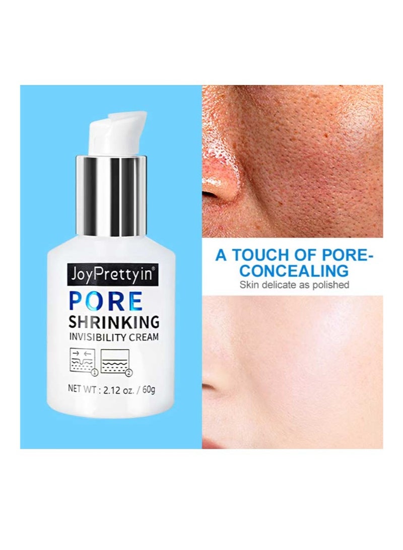 JoyPretty Pore Shrinking Invisibility Cream, Pore Shrinking Invisibility Face Primer, Instantly Conceals, Hydrates & Smooths, Radiant, Lightens Fine Lines, Oil Control Firming, Ideal for a Flawless Complexion - Image 2