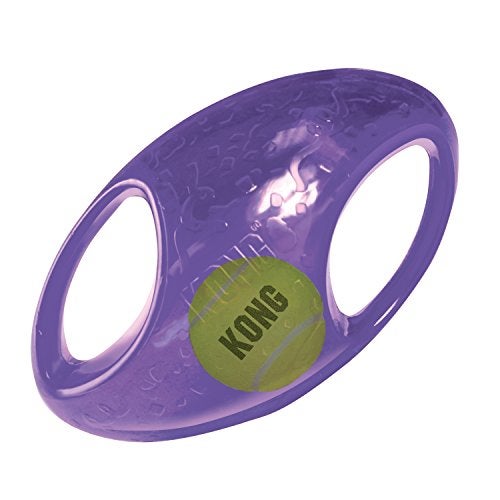 KONG Jumbler Football - Interactive Dog Toy for Dog & Puppy Playtime - Fetch Toy with Tennis Ball - Dog Supplies for Engaging Play (Large/Extra Large) - Image 5