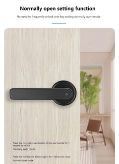 Sharpdo Smart Home Fingerprint/Password/Key Smart Lock, Suitable For Indoor Bedrooms and Offices  - Image 4