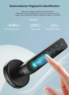 Sharpdo Smart Home Fingerprint/Password/Key Smart Lock, Suitable For Indoor Bedrooms and Offices  - Image 5
