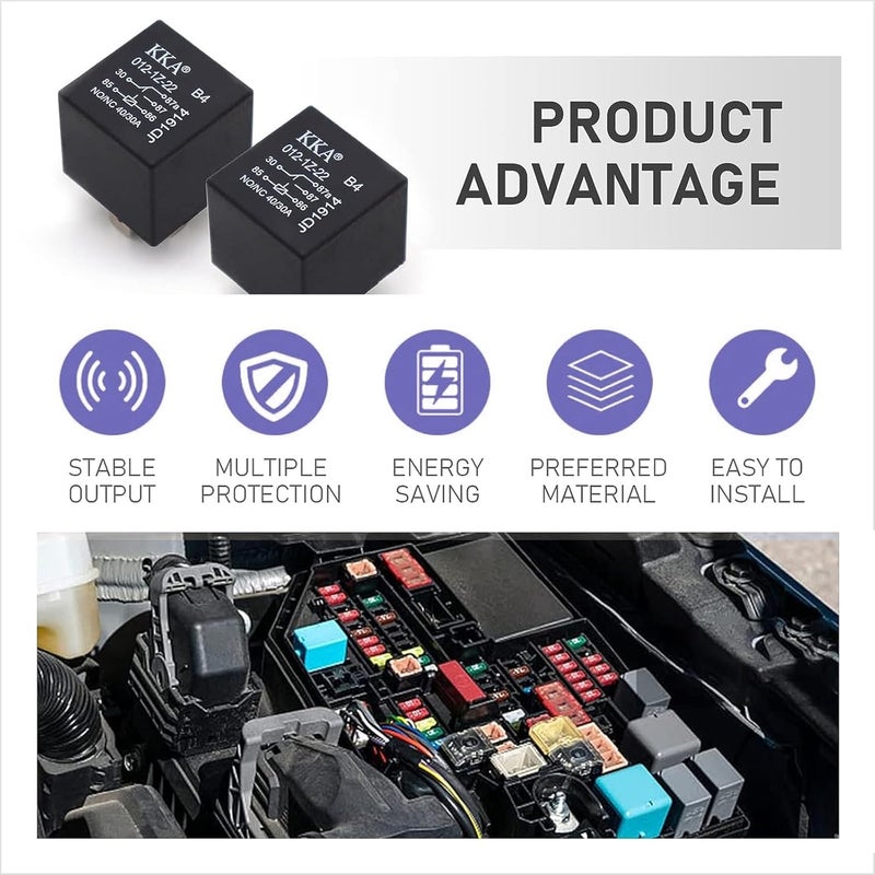 gunhunt 4 PCS 40A Automotive Relays - Image 3