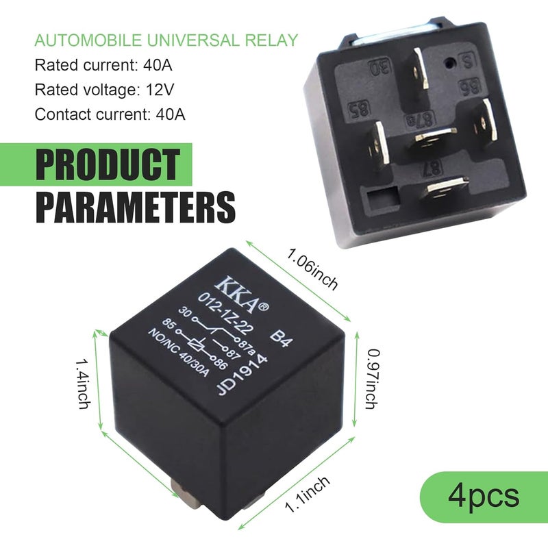 gunhunt 4 PCS 40A Automotive Relays - Image 2