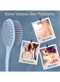 HaHaHai Silicone Bath Body Brush, Shower Brush with Soft Bristles Back Cleaning Washer  - Image 4