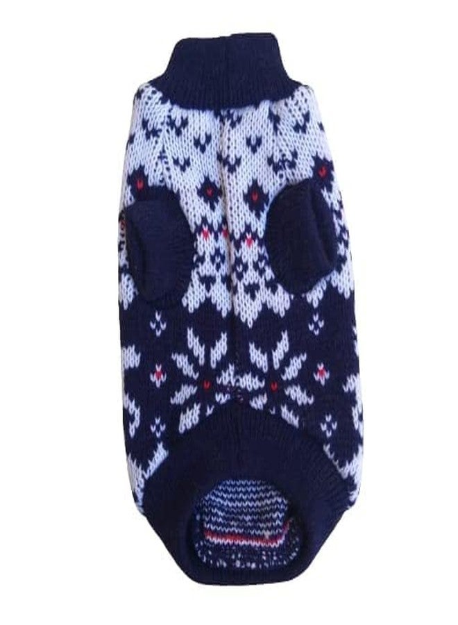 Gojira/Pet/Dog/Cat Woolen Sweater/Winter Clothes (Blue) (M) - Image 5