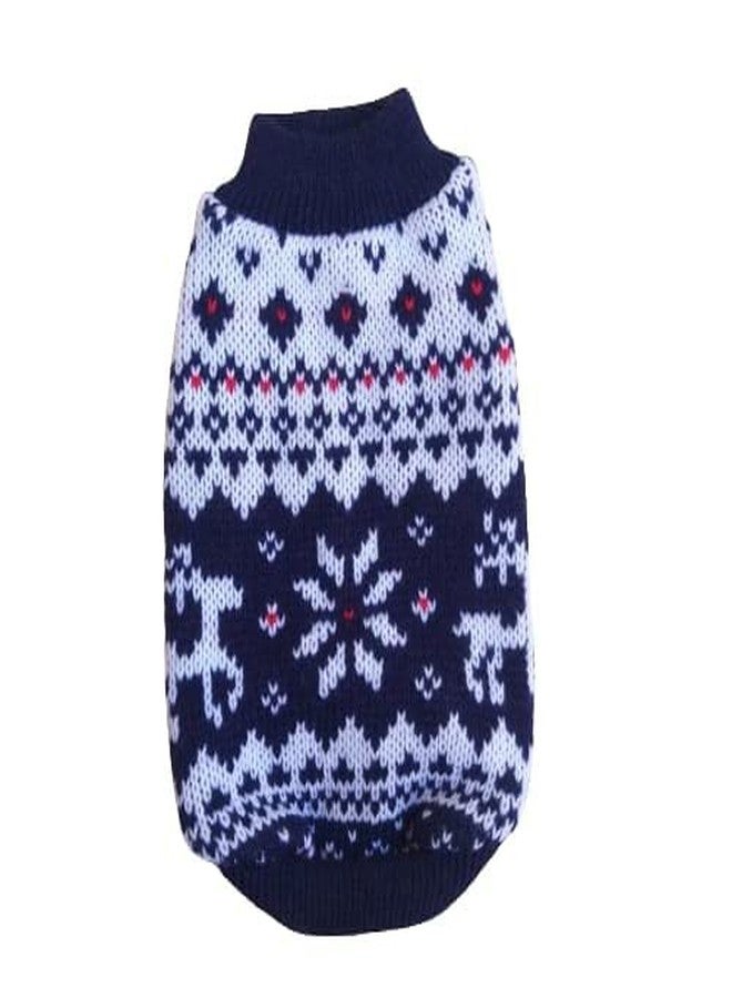 Gojira/Pet/Dog/Cat Woolen Sweater/Winter Clothes (Blue) (M) - Image 4