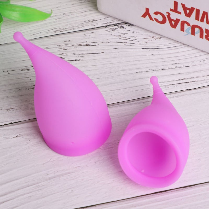 Reusable Menstrual Cup: Medical-Grade Silicone, Soft Slick Design, Leak-Proof Odor-Free - Period Cup for Feminine Hygiene, Daily Period Use - Image 5