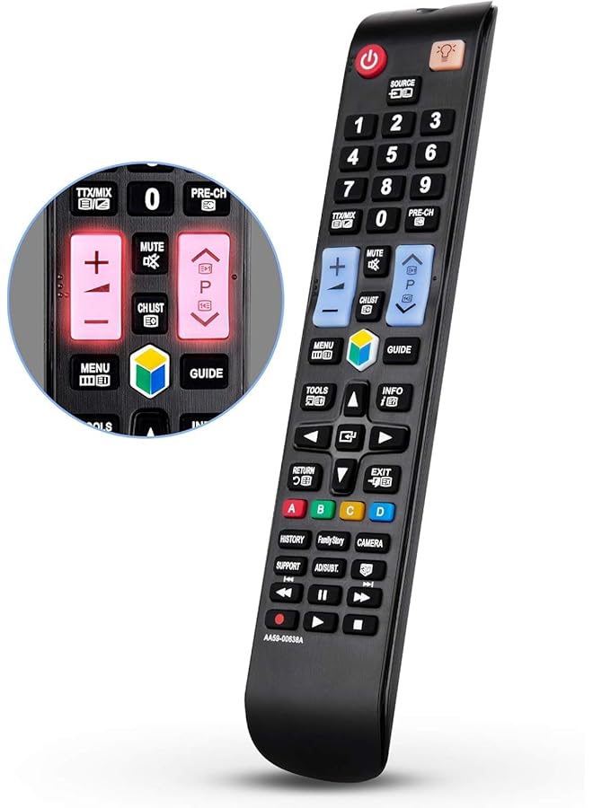 The Bros Replacement for Samsung TV Remote Control, Universal for All Sam Smart TV Original, With illuminated buttons - Image 1
