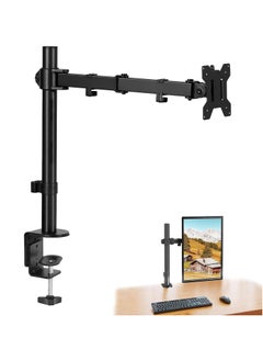 Arabest 15-33" Single Monitor Stand, Heavy Duty Fully Adjustable Desk Clamp Arms for Computer Screens, Up to 17.6 lbs Load per Arm, Swivel and Tilt, 75/100mm VESA, Black (B)  - Image 1