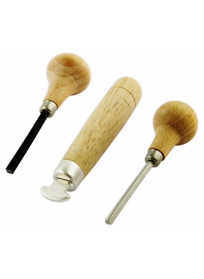 Megacast Stone Setting Tools, Jewelry Stone Prong Pusher, Bezel Pusher & Roller Set of 3 - Image 5