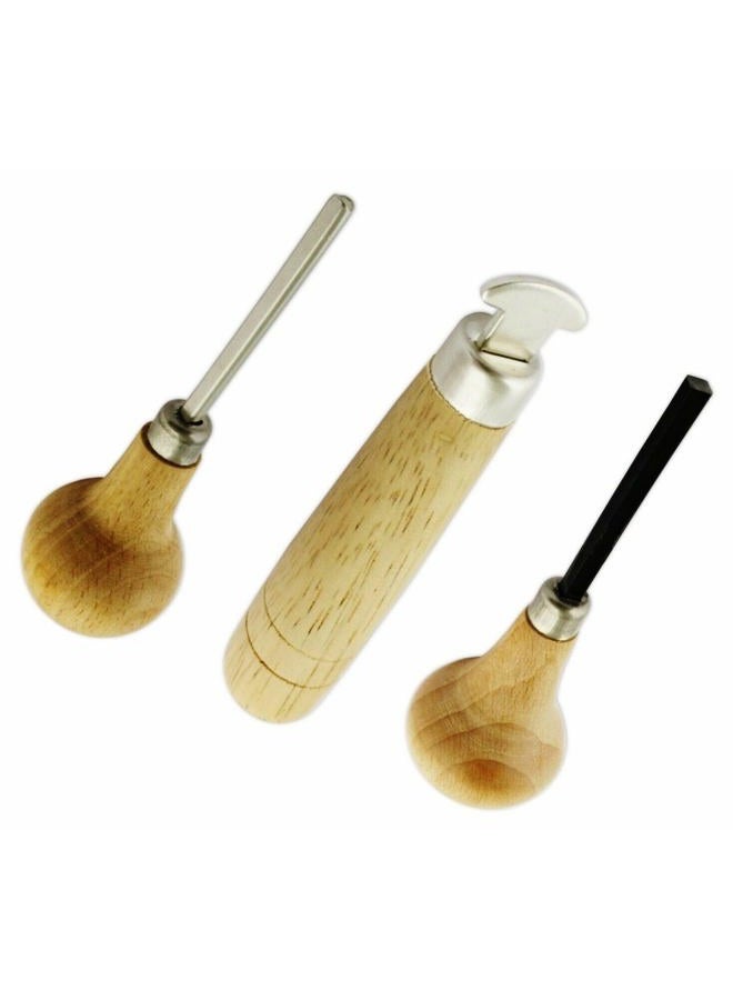 Megacast Stone Setting Tools, Jewelry Stone Prong Pusher, Bezel Pusher & Roller Set of 3 - Image 1