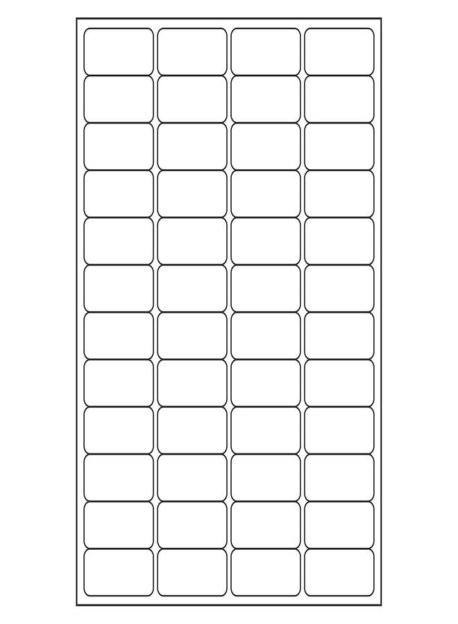 MALANI STORES A4 Size White Self Adhesive Label/Sticker for Printer (Inject/Copier/Laser) - 48 Sticker Per Sheet - 100 Sheets Pack (48x24 mm) - Image 1