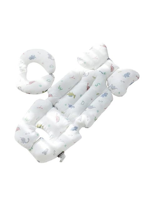 مرتبة عربية كبيرة بمخدة – وسادة دعم للرأس والرقبة لعربات الأطفال ومقاعد السيارة