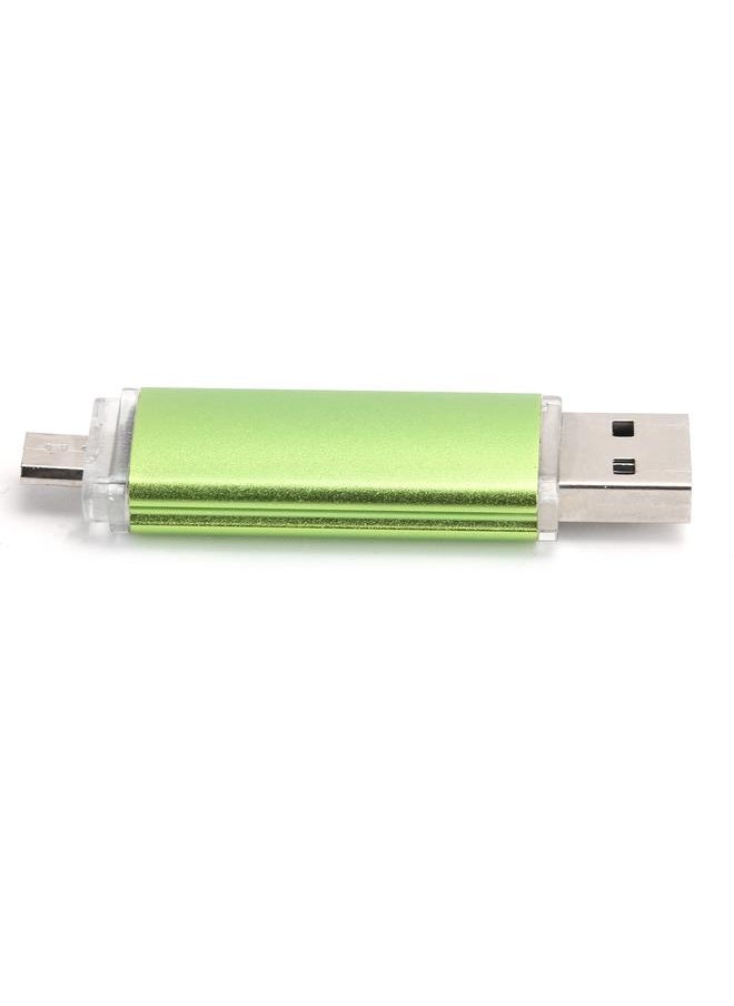 Thoraya Mobile phone computer dual-purpose creative USB flash drive customized dual plug OTG personality creative metal gift high-speed USB flash drive fairy green 64GB  - Image 4
