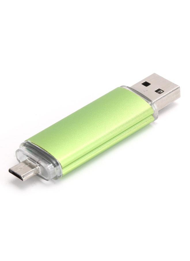 Thoraya Mobile phone computer dual-purpose creative USB flash drive customized dual plug OTG personality creative metal gift high-speed USB flash drive fairy green 64GB  - Image 3