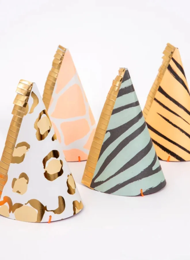 Meri Meri Safari Animal Print Party Hats