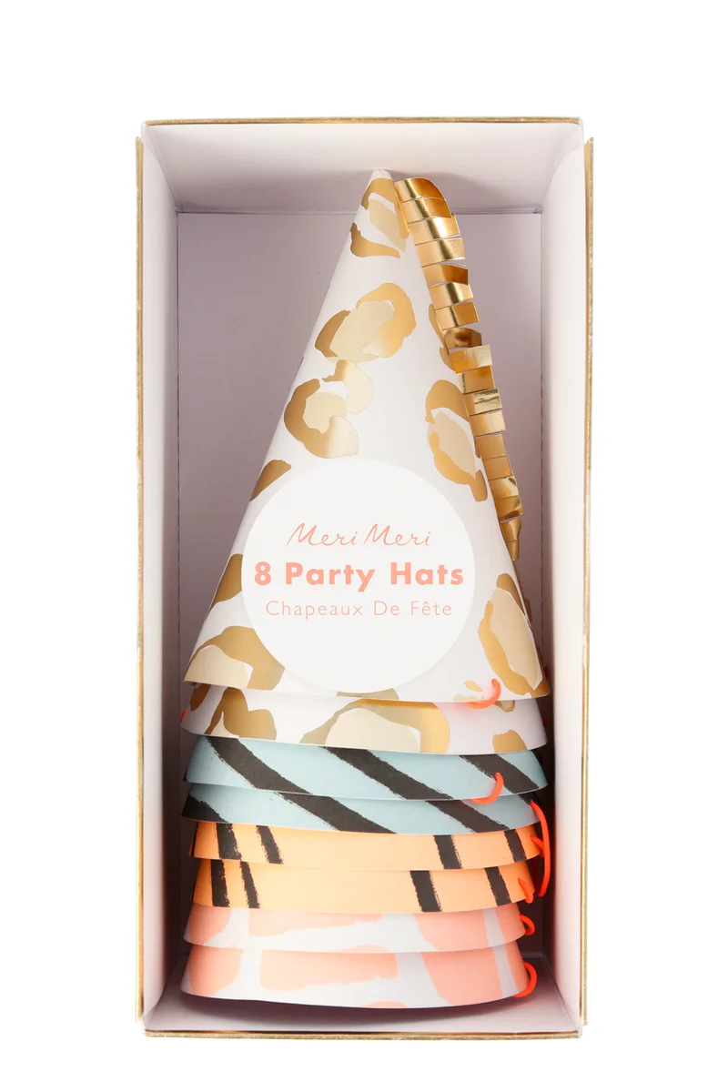 Meri Meri Safari Animal Print Party Hats