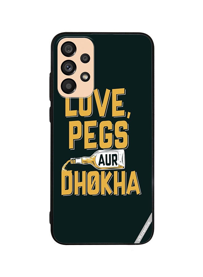 VR CREATIVE Protective Case Cover For Samsung Galaxy A73 5G Love Pegs Aur Dhoka Design Multicolour - Image 1