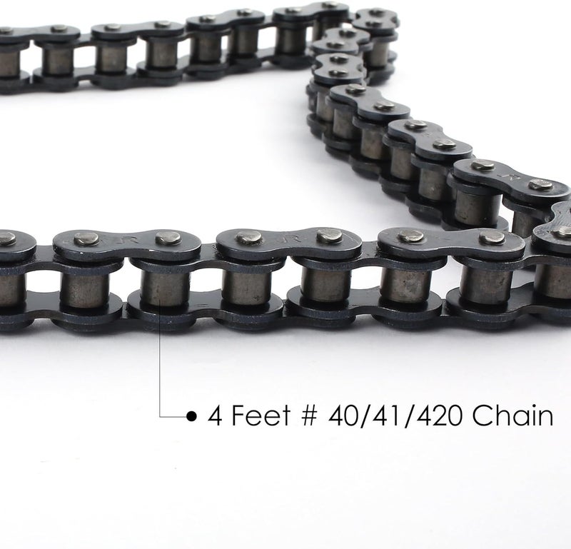 LotFancy Go Kart Clutch 3/4 Bore 10T with #40 41 420 Chain, Centrifugal Clutch Fit for Go Kart Minibike MB165 & MB200, Up to 6.5HP, 1pc Connecting Link Included - Image 3