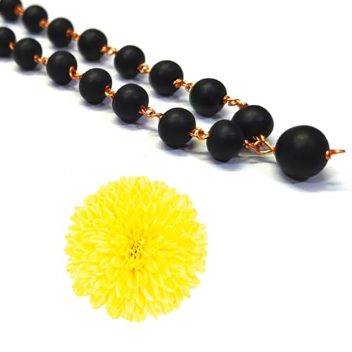 anciently Karungali Malai Copper Original 8mm | Karungali Malai Copper 8mm 54 Beads, Ebony Wood, 1 Piece - Image 4