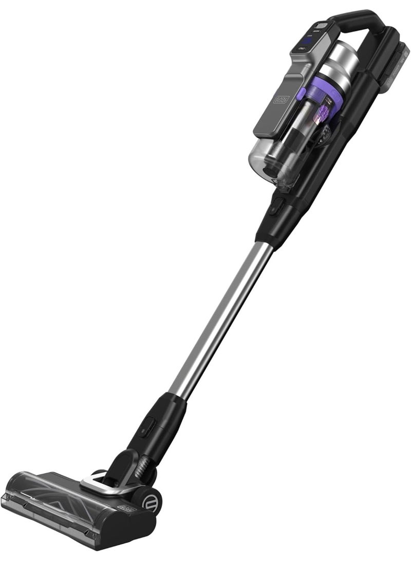 BLACK+DECKER Power Series Premier Cordless Vacuum Cleaner – Up to 72 Minutes Runtime, Anti-Tangle Beater Bar, LED Display, 7-Stage Cyclonic Filtration, Adjustable Speed, BSV520BRP-GB 24 W BSV520BRP-GB Multicolor - Image 1