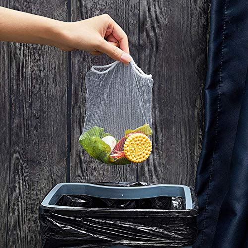 HiBD 200PCS Large Size Filtering Mesh Bags for Kitchen Sink Triangle Tri-Holder Filter Kitchen Sink Strainer - Image 5