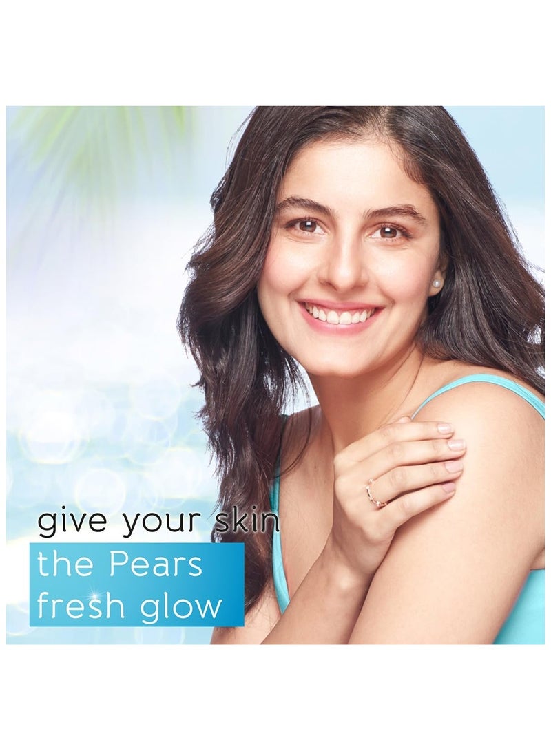 بيرز صابون بخلاصة النعناع. صابون العناية الزرقاء الشفاف الاصلي - لوح 125 غرام (عبوة من 12 قطعة)