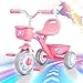 Kkdi Tricycle for Toddlers 13 35 Year Olds Unicorn Toddler Bike Baby Balance Bike with Colorful Lighting Wheels Large Basket Birthday Gift and Toy for 1 2 3 4 5 Year Olds Girls - Image 3
