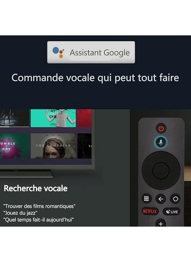 HuHa - Riry Remote Control for Xiaomi Mi Box S - Replacement Remote Control with Bluetooth and Voice Remote Control for Mi Box S (Please check if your device supports Bluetooth voice remote control) - Image 1