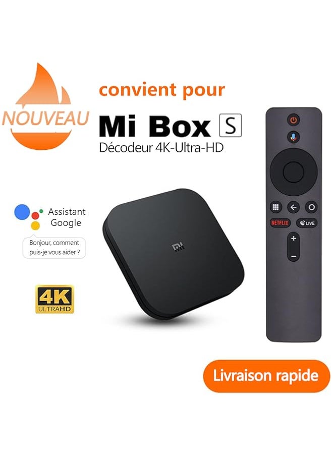 HuHa - Riry Remote Control for Xiaomi Mi Box S - Replacement Remote Control with Bluetooth and Voice Remote Control for Mi Box S (Please check if your device supports Bluetooth voice remote control) - Image 1