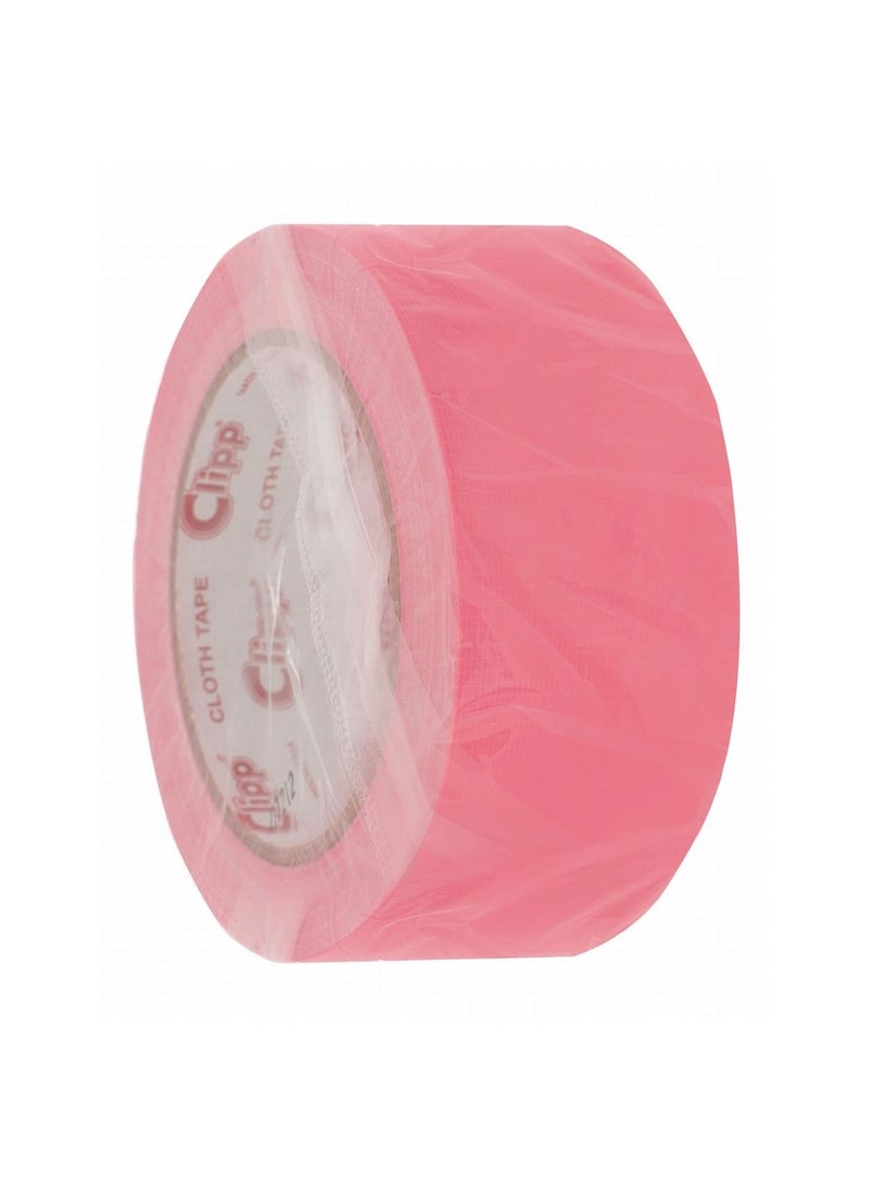 CLIPP 2 Inch Wide Cloth Duct Tape 25 Meter Length Pink