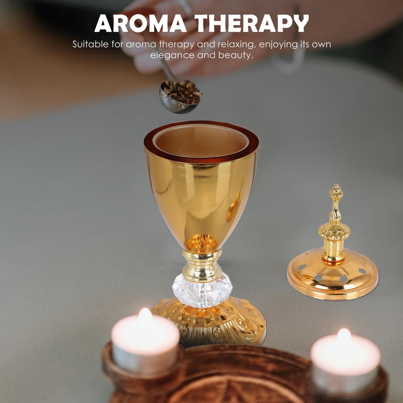 Simple Metal Iron Art Incense Burner Holder For Meditation Aromatherapy Desk Decor - Image 5
