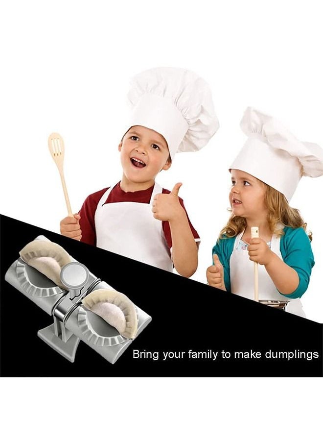 Taimi - Automatic Dumpling Maker Mould Machine Household Dumpling Maker Press Double Head Automatic Dumpling Wrapper Tool Dumpling Skin Maker Molds, Easy-tool for Dumpling, Wrap Two At A Time - Image 1