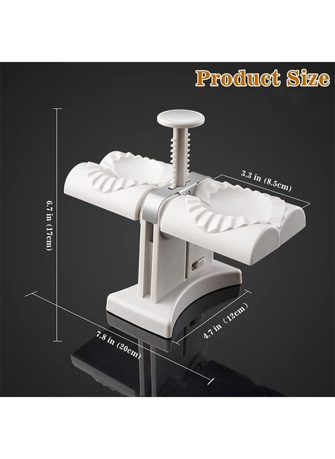Taimi - Automatic Dumpling Maker Mould Machine Household Dumpling Maker Press Double Head Automatic Dumpling Wrapper Tool Dumpling Skin Maker Molds, Easy-tool for Dumpling, Wrap Two At A Time - Image 1