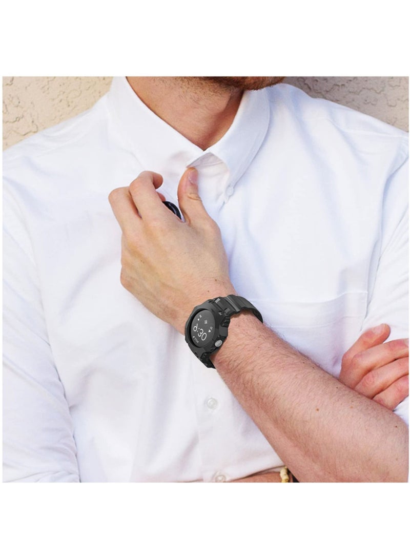 Captaintech Compatible for Google Pixel Watch Band with Bumper Case, Upgraded Rugged Pixel Watch Case Bands, TPU Sports Replacement Strap Protective Watch Accessories for Men Women - Image 3