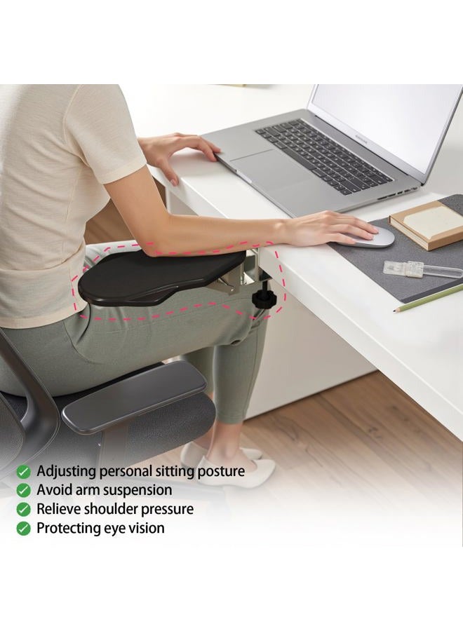 VibeNest Ergonomic Arm/Elbow Rest for Desk - Foldable Rotatable Elbow Support for Computer Desk, Office & Gaming Comfort (Foldable Rotating) - Image 5