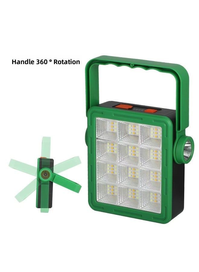 Solar Lamp Portable Lamp Rechargeable Flood Lamp Portable Outdoor Lamp Multi-functional Camping Emergency Lamp-Color:9805a  - Image 5
