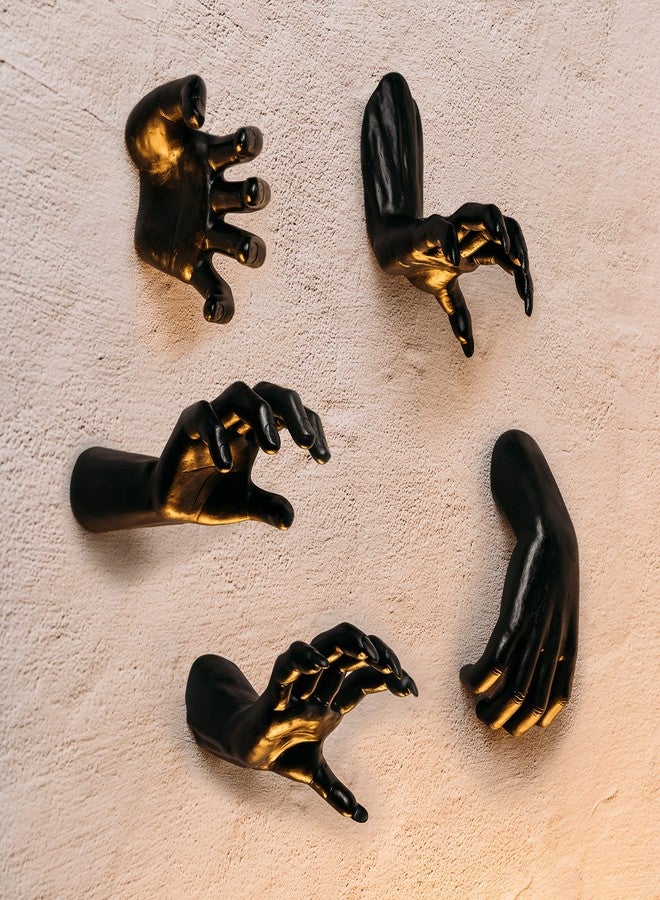 GUTE Creepy Hands Wall Mountable - Hands Hangers Decor, Hand Horror Decorations Aesthetic Goth Gothic Hanging Wall Art Home, House Decoration, Sculpture (Reaching, 1 Piece) - Image 1