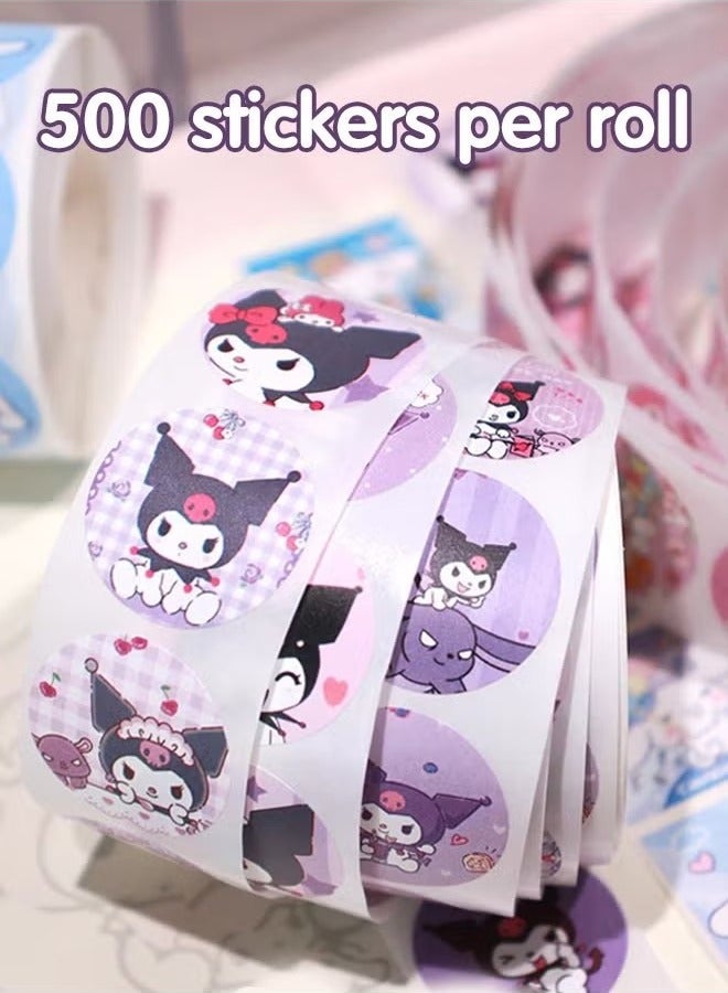 Beauenty 1000PCS Motivational Stickers for Kids, 2Rolls 20 Designs Motivational Stickers, Waterproof Cute Cartoon Vinyl Stickers, ,Children's Gifts, Envelope Stickers, Sticker Gifts, Anime Sealing Stickers - Image 4