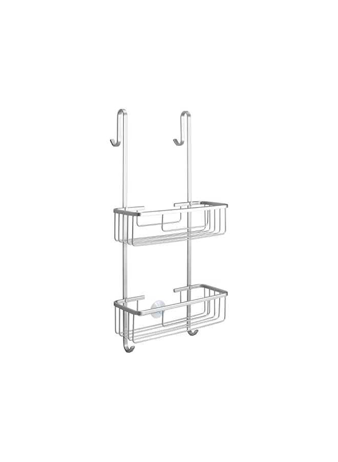 Raxoom Shower Caddy Over The Door, Rust-Proof Shower Hanging Organizer for Shampoo Conditioners（Silver） - Image 2