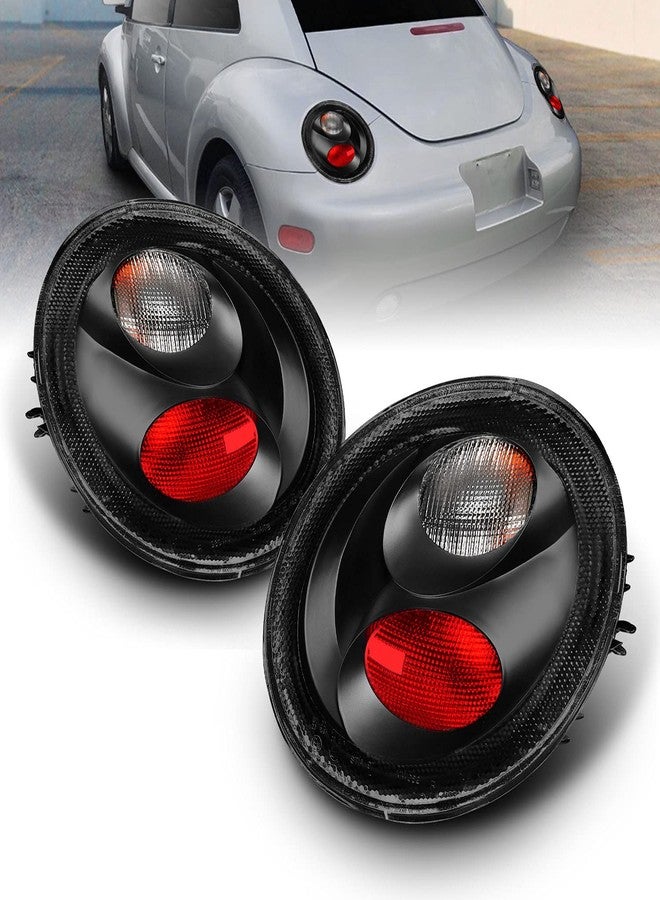 AmeriLite Clear Black Altezza Taillights For 1998-2005 Volkswagen Beetle - Passenger and Driver Side - Image 1