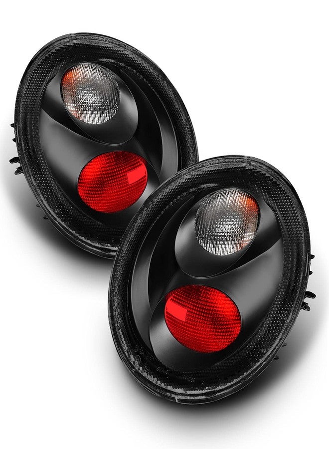 AmeriLite Clear Black Altezza Taillights For 1998-2005 Volkswagen Beetle - Passenger and Driver Side - Image 2