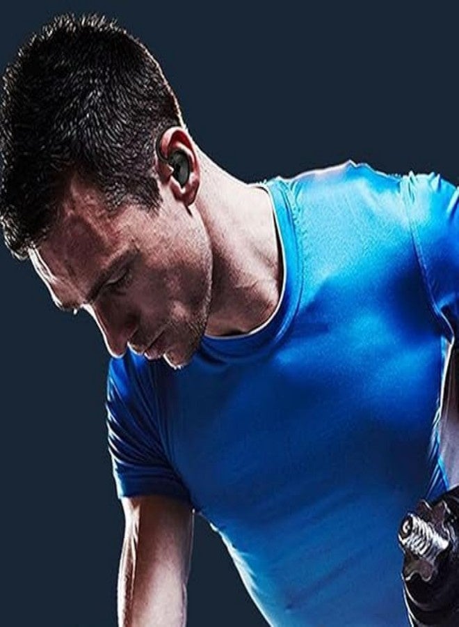 لا توجد سماعات رأس داخل الأذن ، مريحة للغاية ، تصميم خفيف الوزن ، ملاءمة مريحة ، خطاف أذن مريح ، صوت جهير قوي ، طويل الأمد ، بلوتوث فائق ، مكالمات واضحة ، سماعات أذن لاسلكية ، أسود ... - Image 2